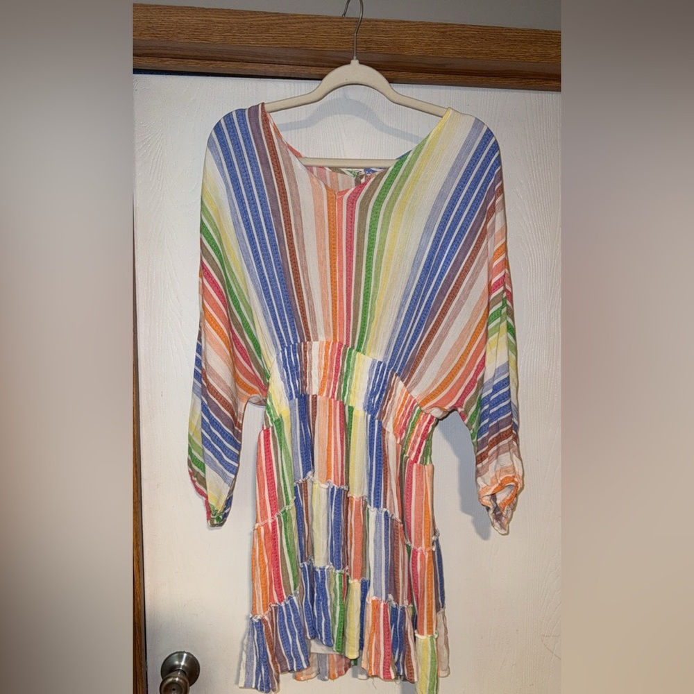 Colorful Striped Tunic Dress - Picture 4 of 4